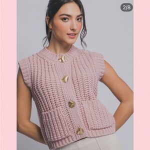 💖Love Tree Chunky Knit Cardigan Vest💖